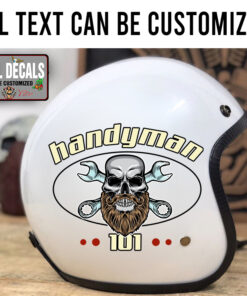 Personalized Skull Crossing Wrench Sticker 12010