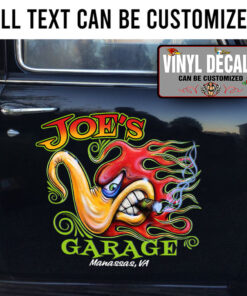 Personalized Hot Rod Bird Pinstriing Lettering Vinyl Sticker 10553