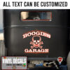 Personalized Skull Hot Rod Antique Car Sticker 10916