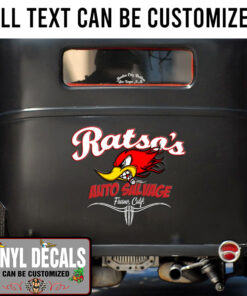 Personalized Hot Rod Bird Pinstriping Lettering Sticker 10956