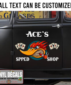 Personalized Hot Rod Bird Sticker 11306