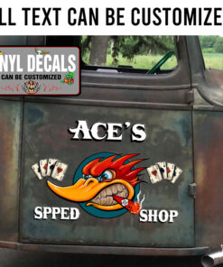 Personalized Hot Rod Bird Sticker 11306