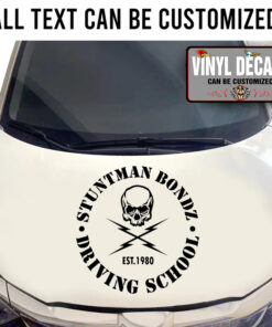 Personalized Skull Lettering Sticker 11548