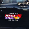 Personalized Hot Rod Duck Car Doorsticker 11196