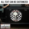 Personalized Skull Scrappers Racing Sticker 11669