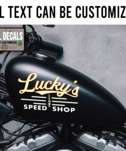 Personalized Spark Plug Lettering Sticker 11925