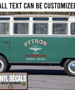 Personalized Spark Plug Restoration Lettering Sticker 11492