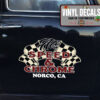 Personalized Speed And Chome Hot Rod Art Sticker 11449