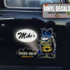 Personalized Hot Rod Garage Bat Fink Pinstriping Kustom Kulture Vinyl Sticker 10089