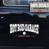 Personalized Hot Rod Garage Door Art Lettering Iron Cross Vinyl Sticker 10205