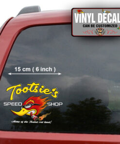 Personalized Hot Rod Garage Hot Rod Bird Rat Rod Vinyl Sticker 10194