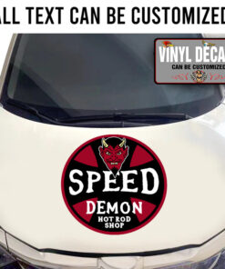 Personalized Speed Demon Decal Toolbox Sticker 11401