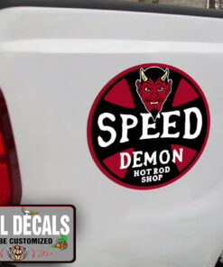 Personalized Speed Demon Decal Toolbox Sticker 11401