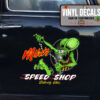 Personalized Hot Rod Garage Speed Shop Vinyl Sticker 09643