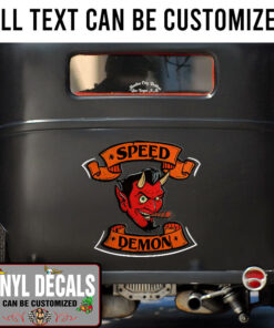 Personalized Speed Demon Sticker 10914