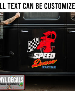 Personalized Speed Demon Sticker 11701
