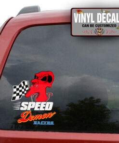 Personalized Speed Demon Sticker 11701