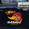 Personalized Hot Rod Garage Speed Shop Vinyl Sticker 09670