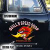 Personalized Speed Shop Hot Rod Vinyl Stickers 09410