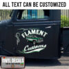 Personalized Hot Rod Garage Custom Sticker 11028