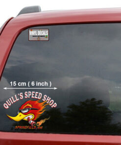 Personalized Speed Shop Hot Rod Vinyl Stickers 09410