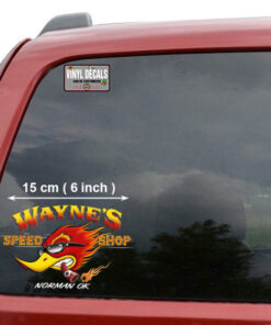 Personalized Speed Shop Hot Rod Vinyl Stickers 09652