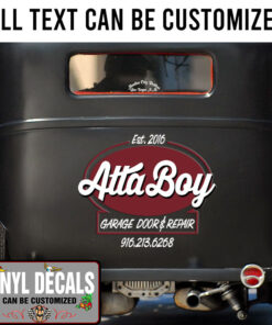 Personalized Hot Rod Garage Hand Paint Vinyl Sticker 10482