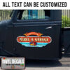 Personalized Hot Rod Garage Lettering Sticker 10998
