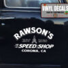 Personalized Speed Shop Hot Rod Sticker 11450