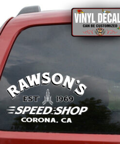 Personalized Speed Shop Hot Rod Sticker 11450
