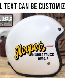 Personalized Hot Rod Garage Lettering Sticker 12038