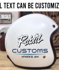 Personalized Hot Rod Garage Lettering Sticker 12042