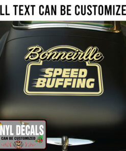 Personalized Speed Shop Lettering Vinyl Sticker 10680