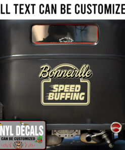 Personalized Speed Shop Lettering Vinyl Sticker 10680