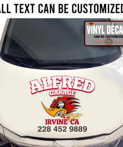 Personalized Speed Shop Mr Horsepower Sticker 11180