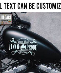 Personalized Hot Rod Garage Moonshine Sticker 11993