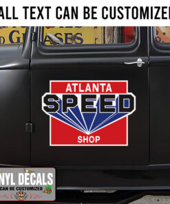 Personalized Speed Shop Sticker 11479