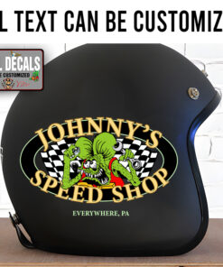 Personalized Hot Rod Garage Rat Fink Sticker 11998