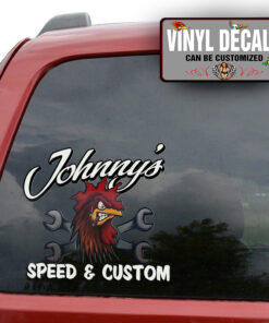 Personalized Hot Rod Garage Sign Painting Sticker 11958