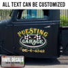 Personalized Hot Rod Garage Sticker 11027