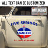 Personalized Standard Torch Gas Pump Oil Sticker 11409