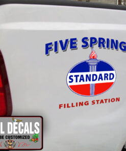 Personalized Standard Torch Gas Pump Oil Sticker 11409