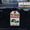 Personalized Hot Rod Garage Tag Sticker 11664