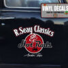 Personalized Hot Rod Lettering Hand Paint Vinyl Sticker 10434