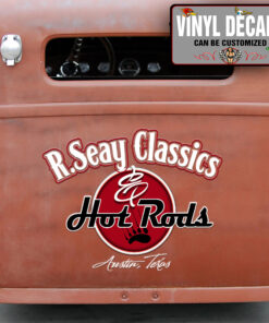 Personalized Hot Rod Lettering Hand Paint Vinyl Sticker 10434