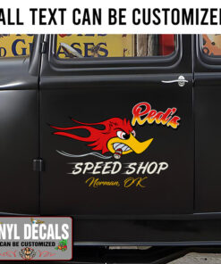 Personalized Hot Rod Lettering Mr Horsepower Sticker 11119