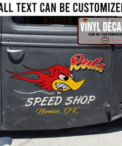 Personalized Hot Rod Lettering Mr Horsepower Sticker 11119