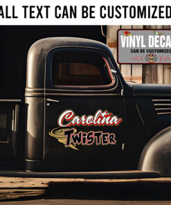 Personalized Storm Twister Lettering Sticker 11774