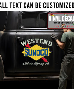 Personalized Sunoco Lettering Sticker 11639