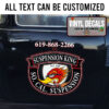 Personalized Hot Rod Lettering Sticker 10906